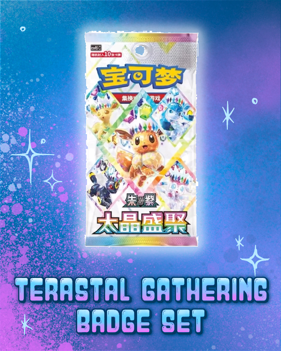 Pokemon: Terastal Gathering Badge Set