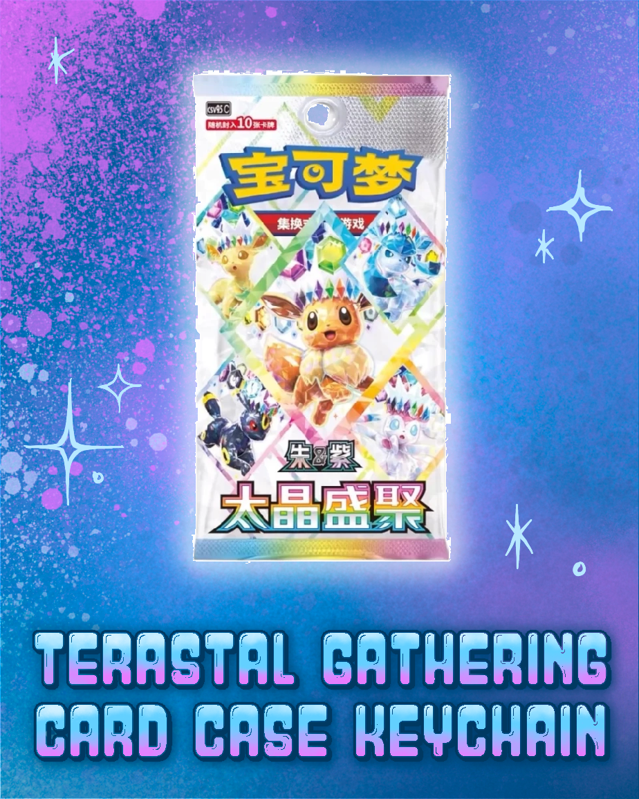 Pokemon: Terastal Gathering Quicksand Card Case Keychain