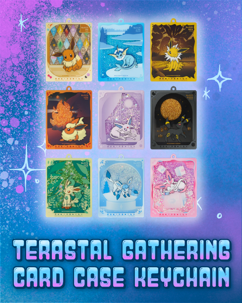 Pokemon: Terastal Gathering Quicksand Card Case Keychain