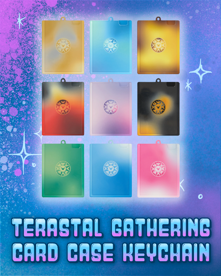 Pokemon: Terastal Gathering Quicksand Card Case Keychain