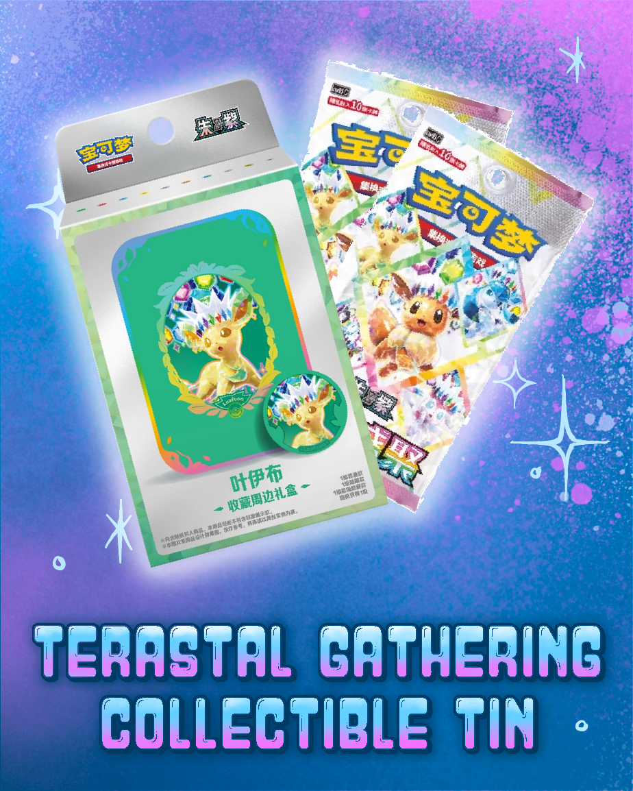 Pokemon: Terastal Gathering Collectible Tin - Leafeon
