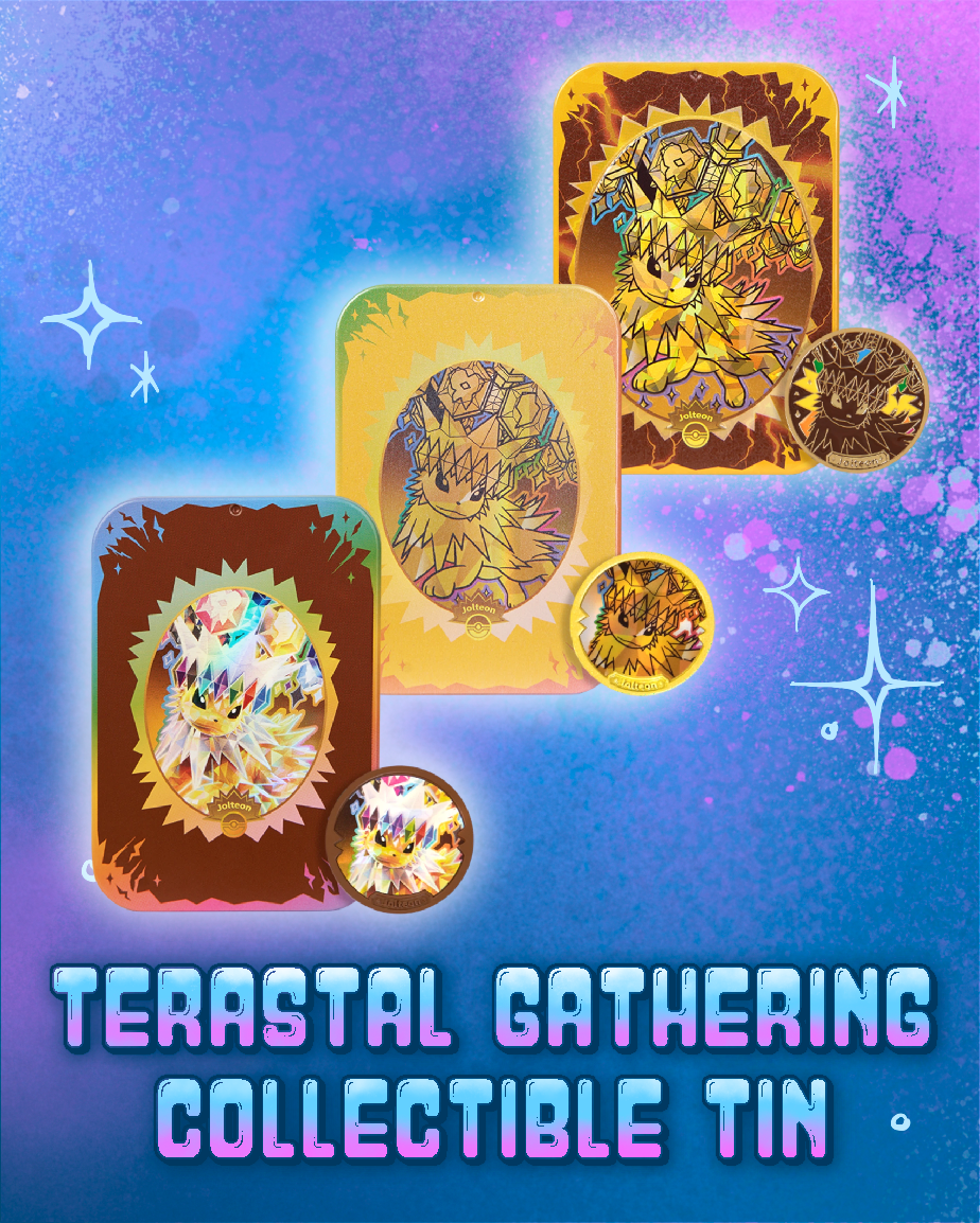 Pokemon: Terastal Gathering Collectible Tin - Jolteon