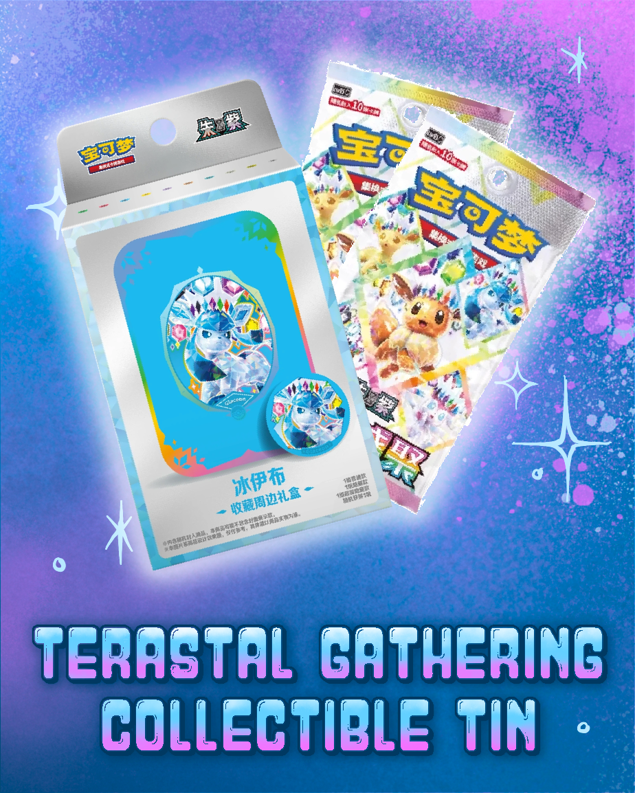 Pokemon: Terastal Gathering Collectible Tin - Glaceon