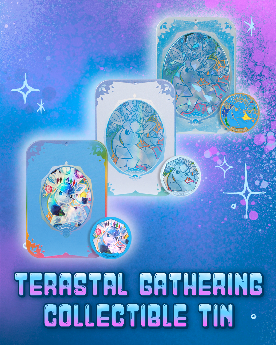 Pokemon: Terastal Gathering Collectible Tin - Glaceon