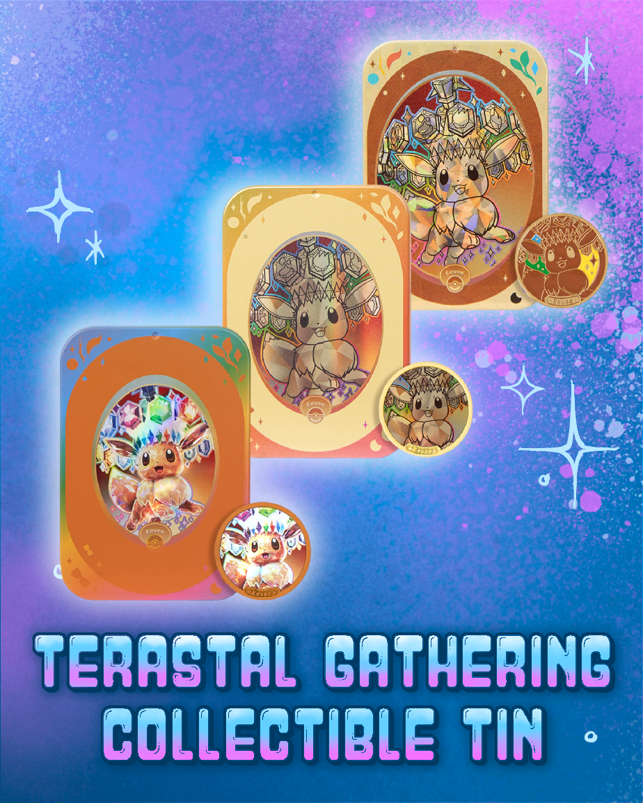 Pokemon: Terastal Gathering Collectible Tin - Eevee