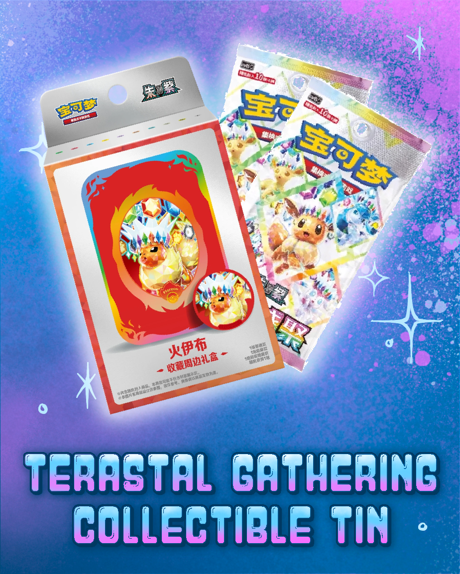Pokemon: Terastal Gathering Collectible Tin - Flareon