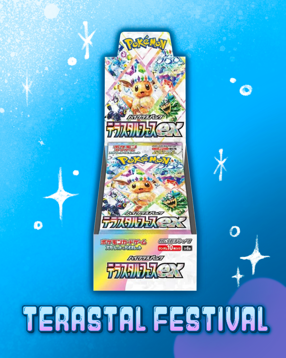 Pokemon Card Pokmon TCG Japanese Terastal Festival Ex Booster Box (SV8a) - Brand New & Factory Sealed Pokmon Cards Pokemon Card Pokmon TCG Japanese Terastal Festival Ex Booster Box (SV8a) - Brand New & Factory Sealed Pokmon Cards